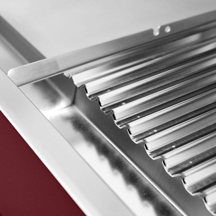 Modern Grill - Burgundy Red