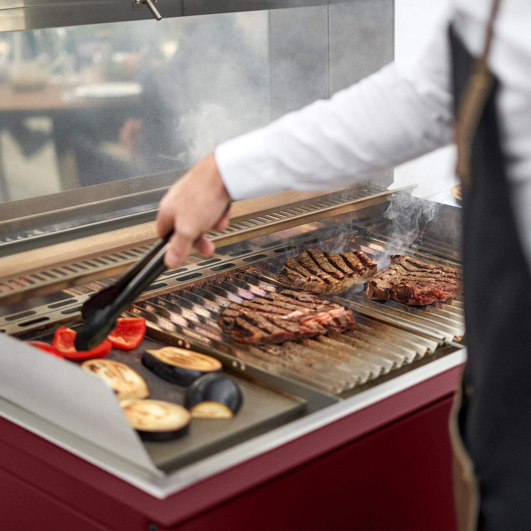 Modern Grill - Burgundy Red