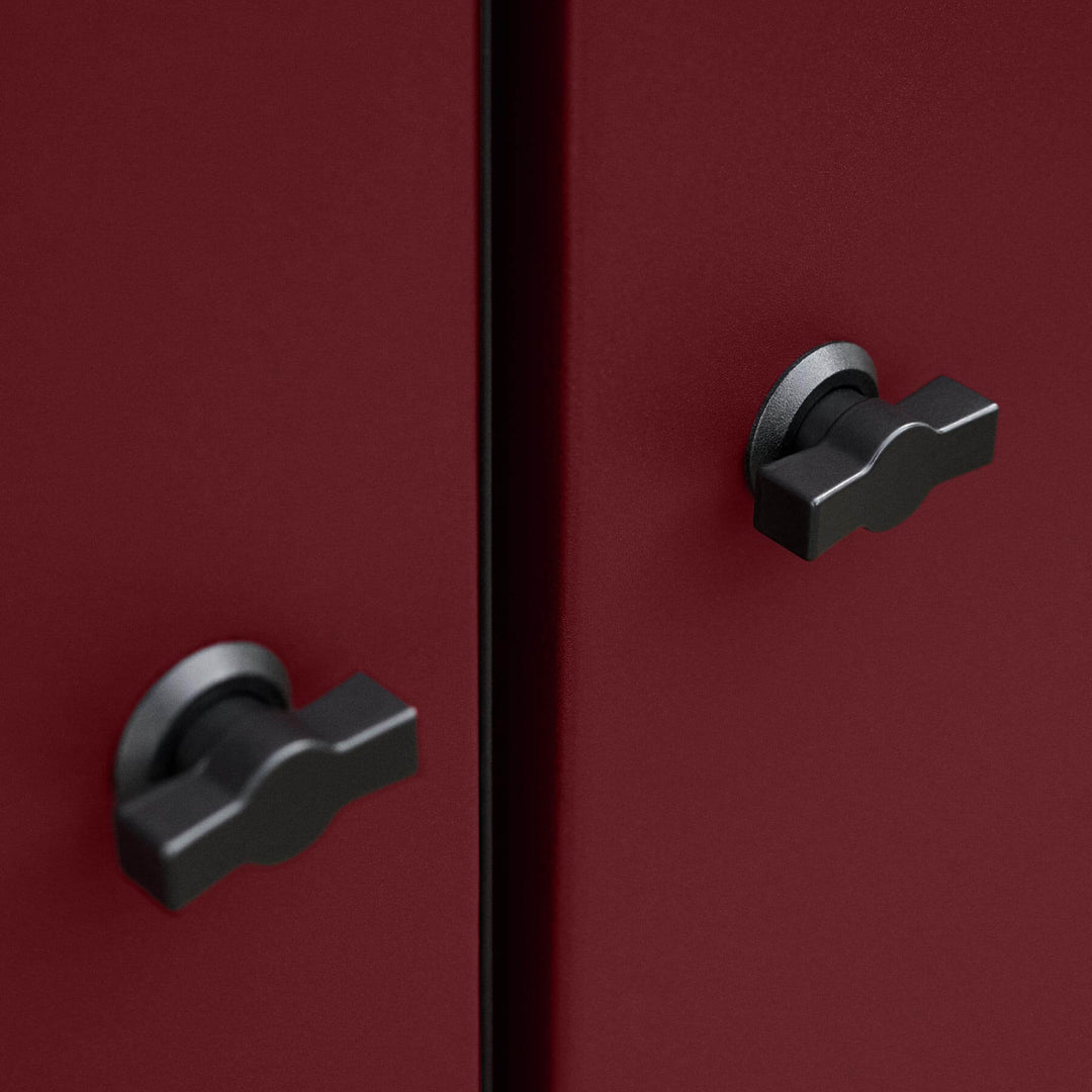 Modern Grill - Burgundy Red