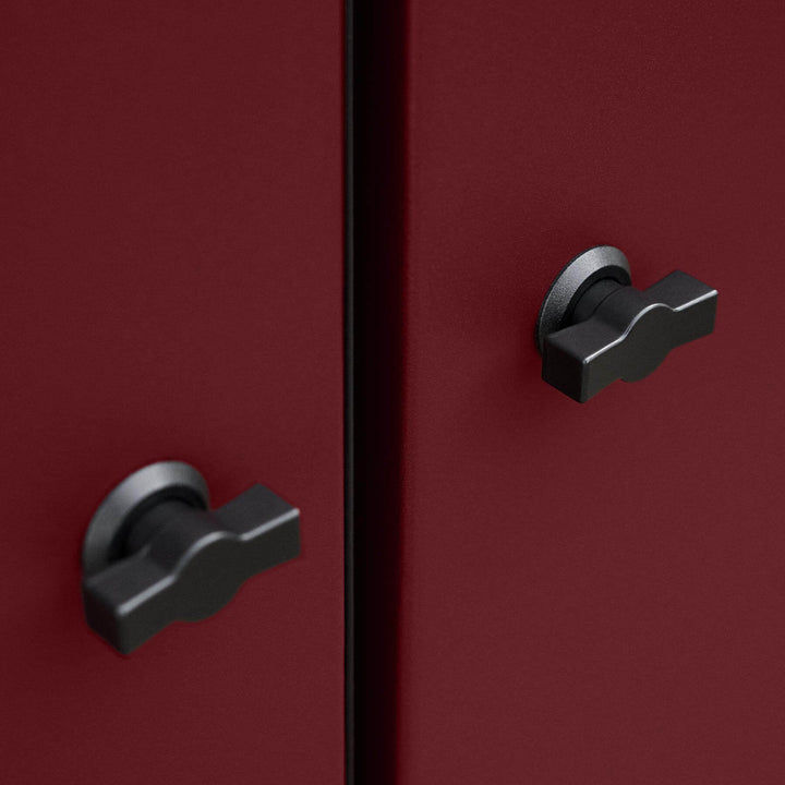 Modern Grill - Burgundy Red