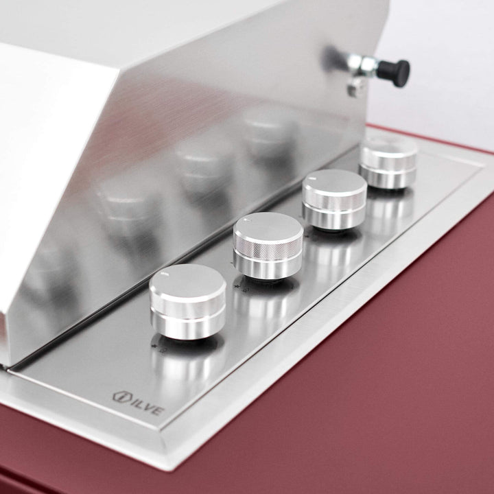 Modern Grill - Burgundy Red